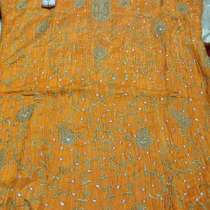 Embroidery 🧡🍊 Orange Kurti