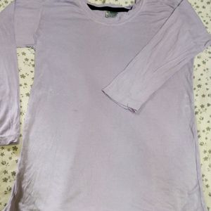 Lavender Colour Cute T-shirt