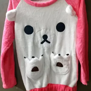 Cute Woolen Night Suit For Girls