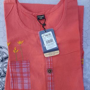 Peach Kurti