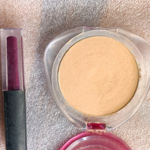 COMPACT FACE POWDER + LIPSTICK