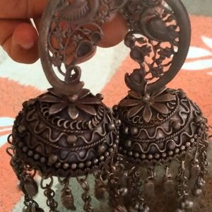 Oxidised Jhumka