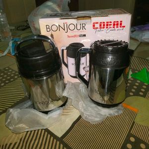 Combo Of Tiffin And Kettle New Set