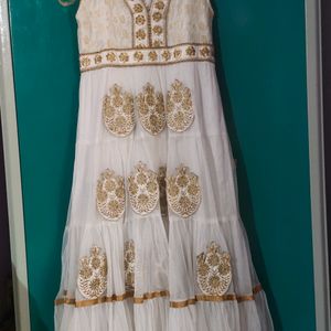 White Anarkali Dress