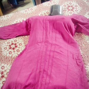 Short Kurta Dark rose Colour