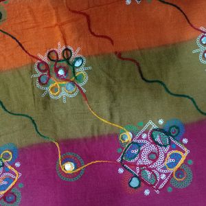 Multi Colour Cotton Dupatta