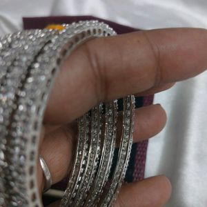 AD Silver Bangles