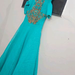 Gown With Cold Shoulder Style