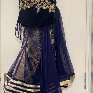 Boutique Collection Lahnaga Choli In Velvet Girls