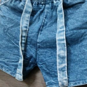 Blue Denim Shorts