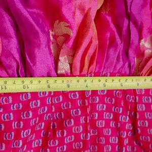 Banarsi Pink Gown Or Anarkali Kurti