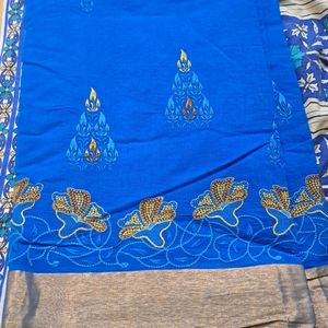 Cotton Saree Without Blouse