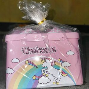 Pink Unicorn Coin Bank