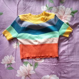 Multicolored Crop Top