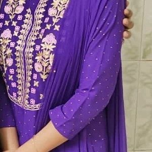 Purple Kurti Set