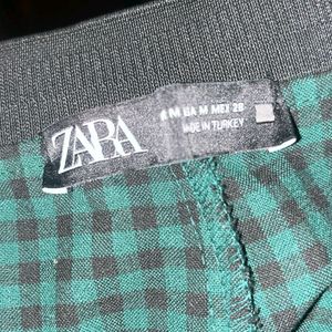 Green Black Checkered Trousers