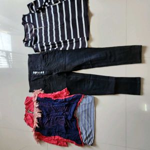 2 Shoulder Cut Top (Free- Jeans)