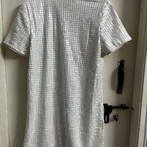 White Sequined Dress