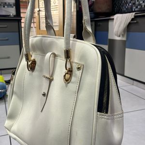 Chic White Tote Bag