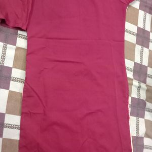 Maroon Printed Kurta