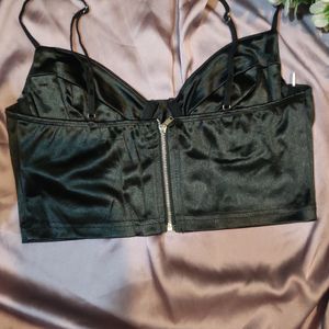 black bralette top