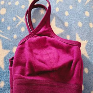 Magenta Pink Sports Bra