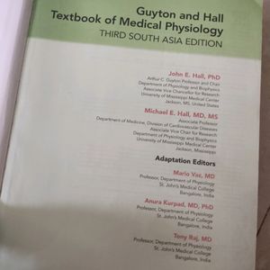 Physiology Guyton And Hall MBBS 1st Year Textbook