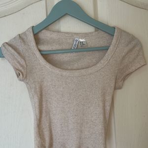 H&m Cropped Beige Top