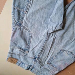 Ice Blue Cargo Jeans