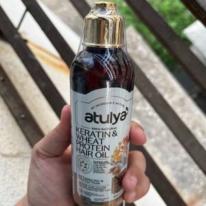 Atulya Keratin & Wheat Protein Hair Oil | Reduce b