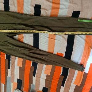 Hollister Olive Ankle Zip Trackpant