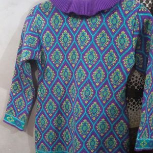 Girls Woollen  Kurta