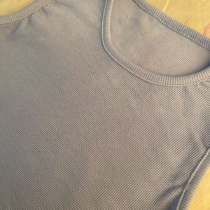 Shein Inspired Blue Crop Top With Triangle Cut