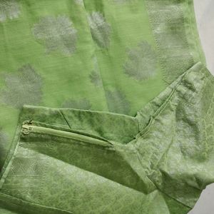 New Parrot Green Saree