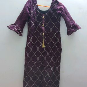 It's Is A Very Pretty Purple Colour Kurta