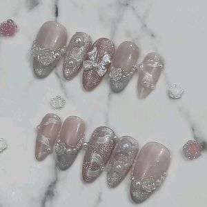 Press On Nails(Dreamy Bride).  Price Dropped 🎉🎉