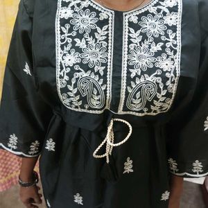 New Short Chikankari Kurti