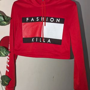 Red Crop Hoodie ❤️‍🔥