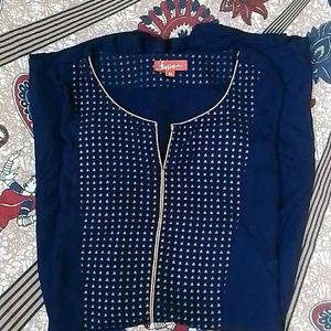 NAVY BLUE KURTI / TUNIC ( M SIZE )