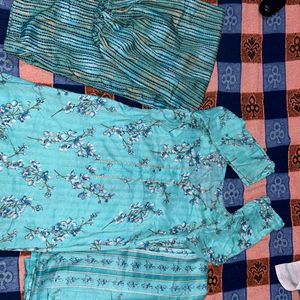 Kurta Set With Plazo And Full Length Dupatta