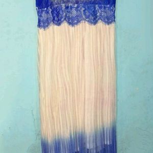 Pinteresty Blue Long Gown For Women