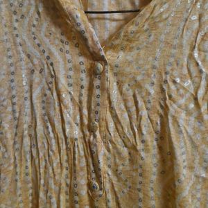 Yellow Golden Kurti