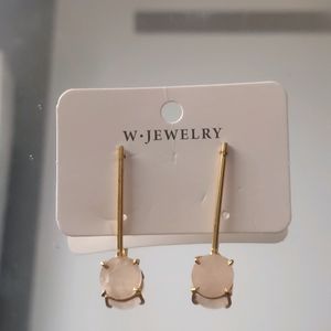 WHITE STONE EARRINGS