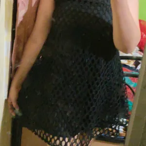 Black Net Dress