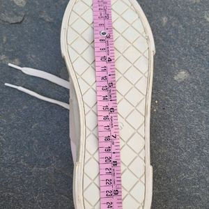 Mango Off White Solid Sneakers