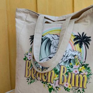 Beach summery Beige Tote Bag