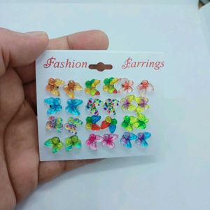 30 Rs Off Daily Wear Earrings (12 Pairs)