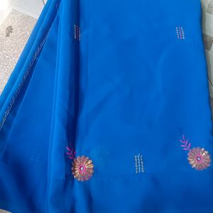 Blue Silk Saree