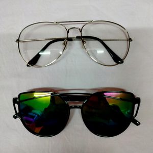 2 Pis New Fashion Sunglasses For Men And Women