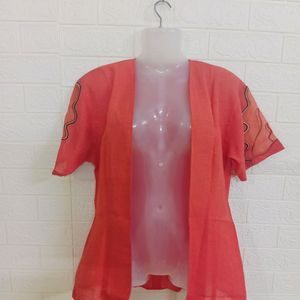 Coral Open Shrugs